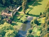 busbridge-lakes-coach-house-&-lake-canal-aerial-2